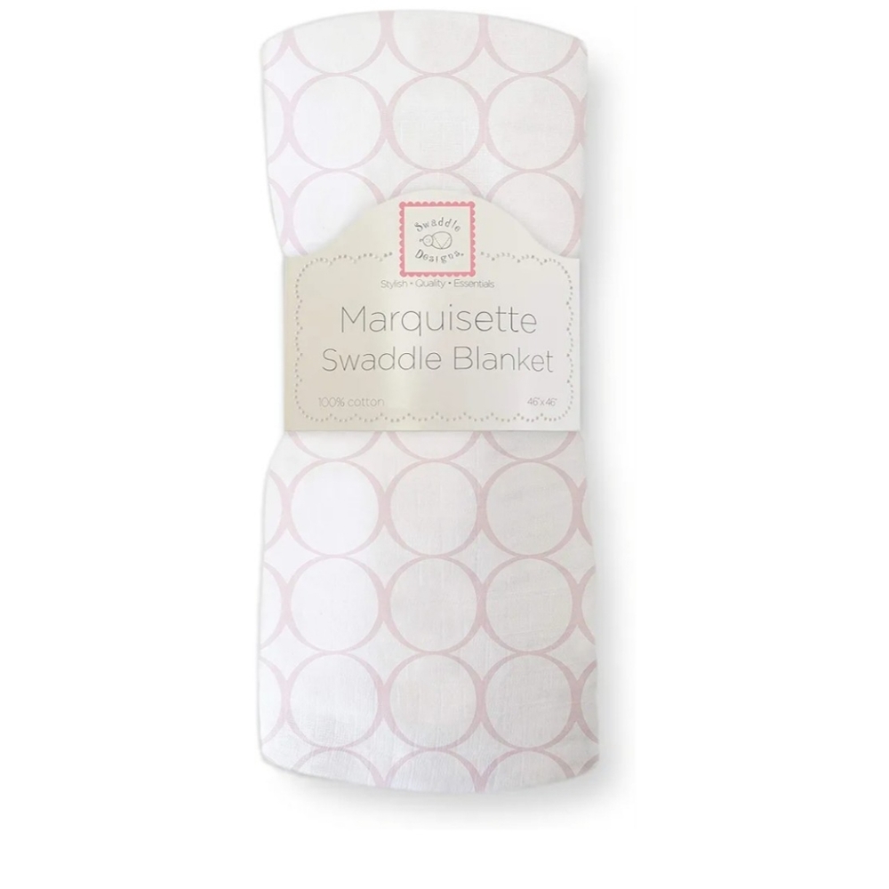 SwaddleLite SwaddleDesigns Marquisette (Muslin) Swaddling Blanket, Mod Circle